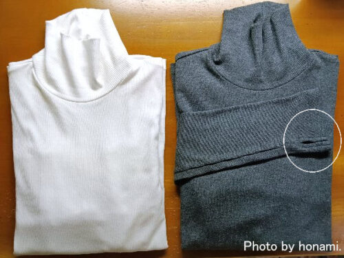 GUウォームリブタートルネックTの写真