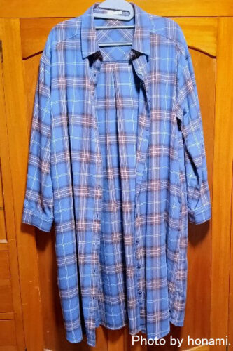 ハニーズチェックシャツワンピースの写真