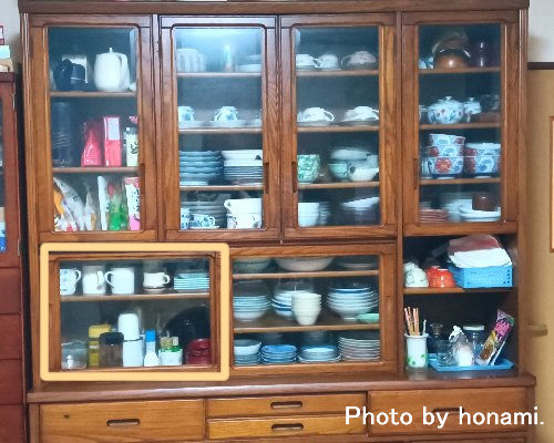 食器棚の私のスペースを作る位置